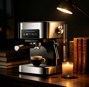 3 1 Semi-Automatic Espresso Coffee <strong>Machine</strong> Black Crystal Touch Screen 20Bar Extraction Stainless Steel 1.6L Household RV - Product Image 6
