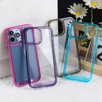 Étui de téléphone portable pour iphone 16 15 14 pro max étui de téléphone de luxe en tpu étui de téléphone de marque transparent pour iphone 16 15 13