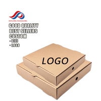 Boîte à pizza pliable anti-fuite HuiLong PS-002 27*27*4.5cm, tailles personnalisées, emballage en papier durable avec service OEM/ODM