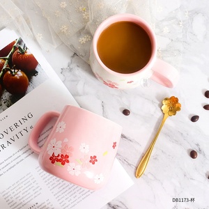 Sakura tè al latte tazza di porcellana della tazza logo personalizzato in ceramica fatti a mano tazze di <span class=keywords><strong>caffè</strong></span> - Product Image 5