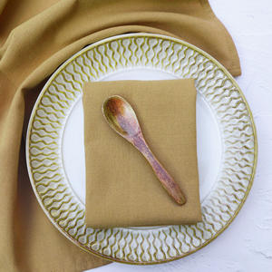 2024 nouveau mariage coton dîner serviette fête 15*15 pouces 100% coton pâté tapis serviettes de Table - Product Image 6