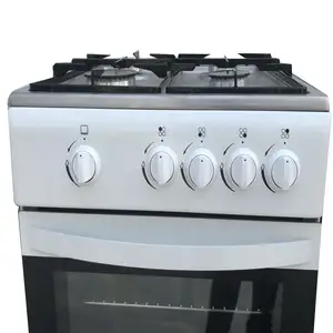 Aparato de cocina de 60x60, 3 quemadores y 1 Placa de calor, cocina de gas con horno