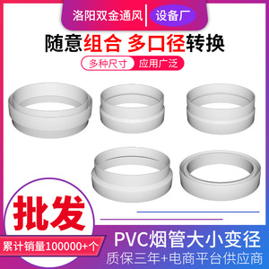 Anneau réducteur pour tuyau d'extraction de hotte Double Gold 160 180, adaptateur PVC type split pour montage mural, pour l'assemblage de tuyaux d'extraction de fumée - Product Image 3