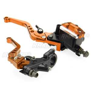 Leviers de maître-cylindre de moto 22 cm 7/8, pompe de frein hydraulique, poignées d'embrayage, levier de guidon, ensemble de réservoir pour HONDA pour Yamaha - Product Image 3