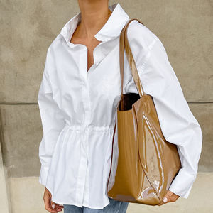 Abiti da donna, camicetta da 6XL taglie forti con lacci <span class=keywords><strong>blu</strong></span> gotico a maniche corte corsetti bustier camicie Burlesque/ - Product Image 4