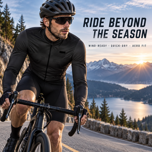 Maillot de cyclisme de course en gros, haute qualité, coupe-vent, thermique, noir, livraison rapide directe d'usine - Product Image 4