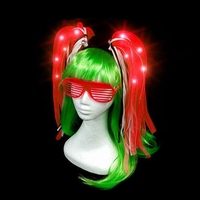 Hstyle Light up Cheveux Accessoires LED Cheveux Bandeau Clignotant Partie Multicolore Accessoires Rave Glow in The Dark Bandeau