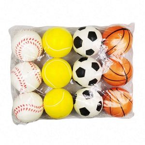 Pelota Antiestrés de Espuma de PU de 63 mm con Diseño de Fútbol, Emoticonos y Logotipo Impreso - Product Image 4