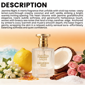 Perfume Personalizado en Caja <span class=keywords><strong>de</strong></span> 50 ml para Hombre, Aroma Amaderado <span class=keywords><strong>de</strong></span> Rosa y Jazmín, Fragancia Duradera <span class=keywords><strong>de</strong></span> Almizcle Ámbar, Feromona, Bruma Corporal para Cabello, Perfume en Aerosol - Product Image 2