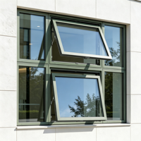 Ventana Abatible de Aluminio Resistente a Huracanes de Florida, Ventanas Exteriores para el Hogar con Doble Acristalamiento Anti-fugas y Certificación Energy Star