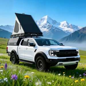 Ecocampor Serie <span class=keywords><strong>Nomad</strong></span>, Cámper Ligero de Aluminio para Camioneta con Cocina Impermeable y Tienda de Campaña en el Techo, Remolque de Viaje RV - Product Image 1