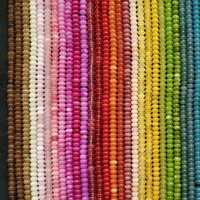 Perles rondes en agate naturelle de 5*8 mm, fortement polies, pour la fabrication de bijoux DIY