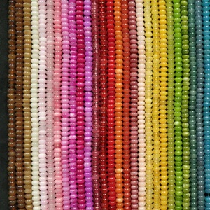 Perles rondes en agate naturelle <span class=keywords><strong>de</strong></span> 5*8 mm, fortement polies, pour la fabrication <span class=keywords><strong>de</strong></span> bijoux DIY - Product Image 1
