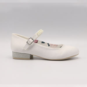Chaussures Mary Jane à talon bas pour fille, chaussures de princesse, chaussures de fête blanches pour enfants, chaussures de mariage - Product Image 2