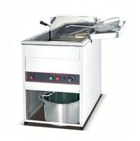 Jieguan Nuevo Precio de Fábrica Venta Caliente Freidora Comercial Vertical Eléctrica de Acero Inoxidable con Control de Temperatura DF-5G 6 Meses