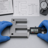 Noyau de laminage en acier au silicium EI CRNGO à faible perte de fer pour onduleur solaire photovoltaïque et transformateur de stockage d'énergie