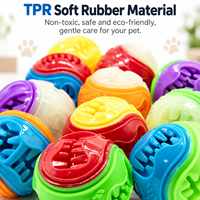 Balle interactive TPR pour chien, jouet à mâcher, distributeur de friandises, jouet de puzzle pour l'entraînement et le jeu