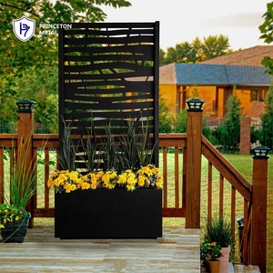 Jardinière décorative en alliage d'aluminium découpée au laser Boîte à fleurs d'extérieur pour le jardin, la maison, la pépinière et le bureau Conception polyvalente pour la plantation - Product Image 4