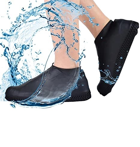 Reusable Silicone Shoe Covers S/M/L / Waterproof Rain Shoes Covers Rain Boot Overshoes Camping Slip-resistant Rubber Outdoor