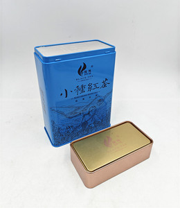 2024 thiết kế mới kín kim loại tinplate hình chữ nhật Canister đầy đủ lá bao bì trà tin Caddy - Product Image 4