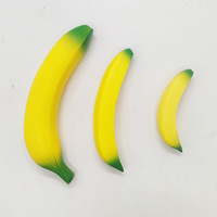 Jouet de simulation de fruit, banane souple à rebond lent, à pincer, en matériau PU