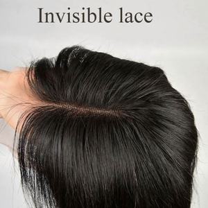 Perruque frontale brésilienne lisse pour femmes noires, 13x4, dentelle transparente, cheveux humains, ondulation lisse, couleur blonde - Product Image 5