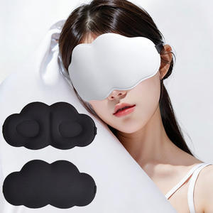 Erkekler kadınlar için toptan düşük fiyat bulut 3D uyku maskesi karartma 3D konturlu göz maskesi uyku körü körüne - Product Image 1