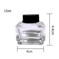 Carré 25ml 30ml 100ml bouteille en verre encrier carré verre stylo plume bouteille d'encre vide