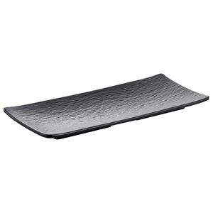 A5 Melamine Rectangular <b>Plate</b> <b>Black</b> Imitation Porcelain Snack <b>Plate</b> For Hotel Party Commercial Use - Product Image 2