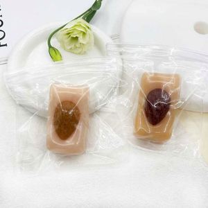 Realistic 8cm Almond Candy TPR Squeeze Toy Stress Relief <b>Squishy</b> Food Gift for Kids and Adults Relaxing <b>Squishy</b> Gift - Product Image 1