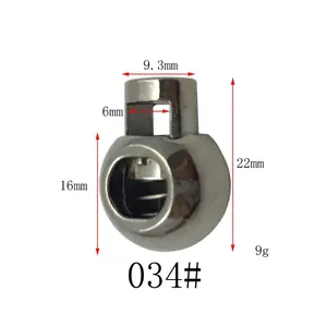 둥근 예리한 봄 끝 코드 자물쇠 마개 의복을 위한 주문 금속 밧줄 번지 코드 자물쇠