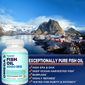 Aceite de pescado omega-3 certificado de marca privada con alto contenido de EPA y DHA para la salud ocular y el apoyo inmunológico, en cápsulas blandas, muestra gratuita. - Product Image 3