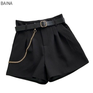 Summer Workwear Shorts <b>High</b> <b>Waisted</b> Wide Leg Women's <b>Pants</b> - Product Image 6