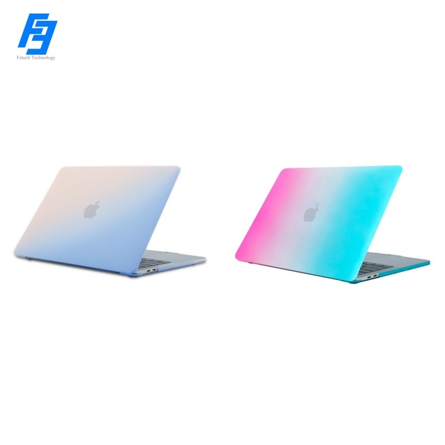 Gradient Color Case Cream Hand Touch Feel PC Material Full Covered Anti-Fingerprint for Macbook