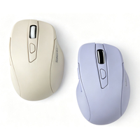 Mouse Komputer Nirkabel Portabel 2.4G+BT Mode Ganda Ergonomis Optik Ringan DPI Dapat Disesuaikan Kompatibel Dengan Laptop Mac