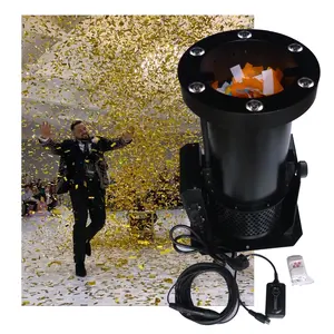 Co2 Kanon Dj Apparatuur Papier Fabriquer Des Blaster Maken Pistool Mini Streamer Dmx Afstandsbediening 1500W Led Rgb Confetti Machine