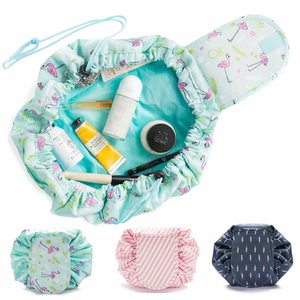 Wholesale Lazy Cosmetic <b>Bag</b> Drawstring Travel <b>Makeup</b> <b>Bag</b> <b>Large</b> Capacity Toiletry <b>Bag</b> - Product Image 1