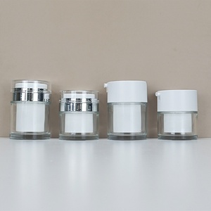 Glass Airless Pump <b>Jar</b> 30ml 50ml <b>Empty</b> Plastic Airless Pump Cream <b>Jar</b> 50g PP Airless Bottle for Cosmetic Skincare Packaging - Product Image 3