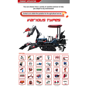 25HP 35HP CE <b>Small</b> Euro 5 Tractors Orchard Farm Agricultural Diesel Tracked Cultivator Rotary Tiller Crawler Mini Tractor - Product Image 6