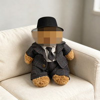 [Vêtements en tissu uniquement] Vêtements de poupée à la mode pour poupée en peluche de 28 cm, robe en gaze bleu perle, robe de mariée voile ciel étoilé.