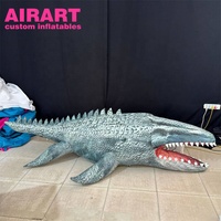 Dinosaure gonflable de crocodile de décoration d'activité de taille personnalisée, ballon gonflable de requin crocodile