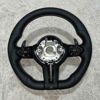 Volant de voiture en cuir véritable avec vibration chauffante, modèle OEM M Sport, pour BMW M340i F30 F11 F80 F10 F90 F30 M3 M6 M5