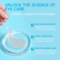 Masque Hydrogel Coréen OEM au Collagène Hydratant et Repulpant pour le Contour des Yeux, Peptides et Exosomes, Anti-Poches, Anti-Rides, Patchs Hydrogel Personnalisables avec Logo