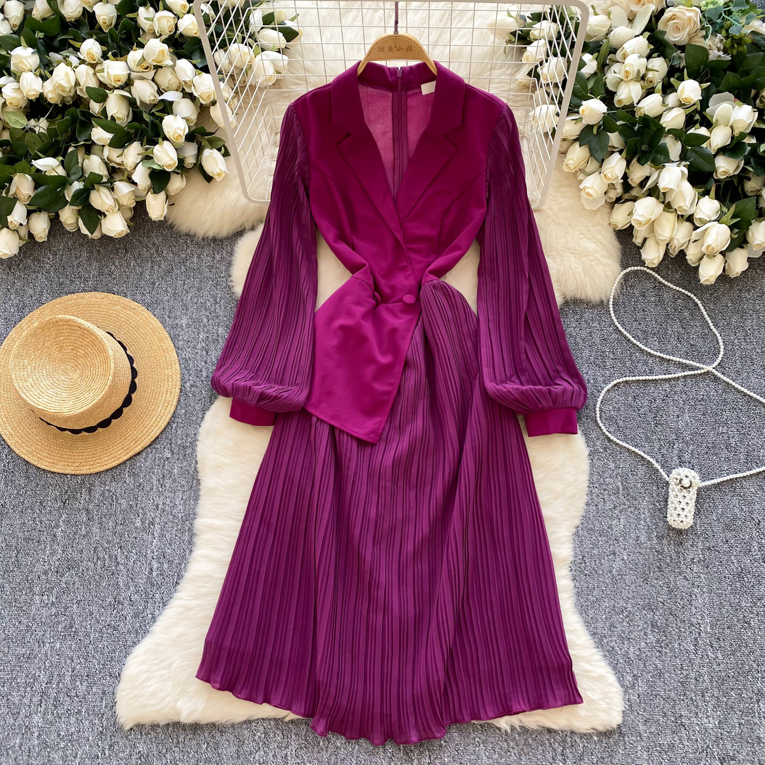 purple loose dress UVEASISHA Backless Dress for Women Ruffled Sleeveless Tie Back Maxi Dresses Loose Fit Casual Beach Sundress Flowy Vacation Long Dresses Purple M