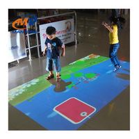 Système de projection dynamique au sol, projecteur de sol interactif, jeux vidéo interactifs de projection au sol pour enfants