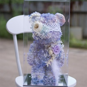 Orsetto di rose stabilizzate in offerta speciale per laurea, Ringraziamento, compleanno, Natale, San Valentino - Fiori eterni - Product Image 6