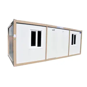 Mở rộng cabin prefab sống Tiny có thể mở rộng có thể gập lại di động sang trọng container nhà nghỉ mát nhà 3 trong 1