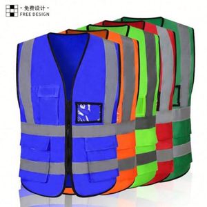 Chaleco de Seguridad Reflectante de Ingeniería al Por Mayor al Precio Más Bajo, Chaleco de Trabajo Ligero de Poliéster para Exteriores - Product Image 3