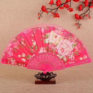 Custom Printed Large Bamboo Folding Hand Fan for Home Decoration Personalized New Year and Halloween <b>Pattern</b> - Product Image 3
