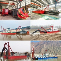 Kapal Keruk Pasir Diesel Jet Suction LUBANLE untuk Pompa Pasir, Kapal Keruk Lumpur dengan Kapasitas 280m/jam dan Kedalaman Keruk 30m